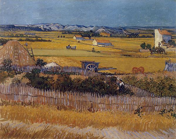 Harvest at La Crau, 1888
