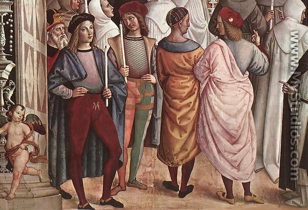 Pope Aeneas Piccolomini Canonizes Catherine of Siena (detail) 1502-08 - Bernardino di Betto (Pinturicchio)
