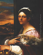 Portrait of a Young Woman called 'Dorotea' 1513 - Sebastiano Del Piombo (Luciani)