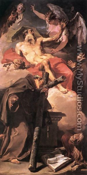 Sts Jerome and Peter of Alcantara - Giovanni Battista Pittoni the younger