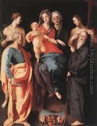 Madonna and Child with St Anne and Other Saints c. 1529 - (Jacopo Carucci) Pontormo