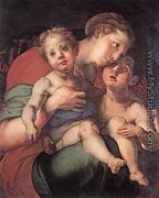 Madonna and Child with the Young St John c. 1528 - (Jacopo Carucci) Pontormo