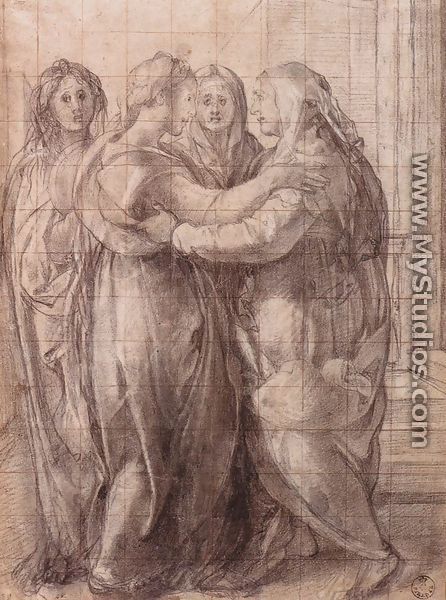Study for "The Visitation" 1528 - (Jacopo Carucci) Pontormo