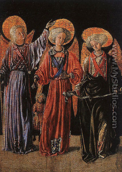 The Archangels with the Young Tobias 1440 - Master of Pratovecchio