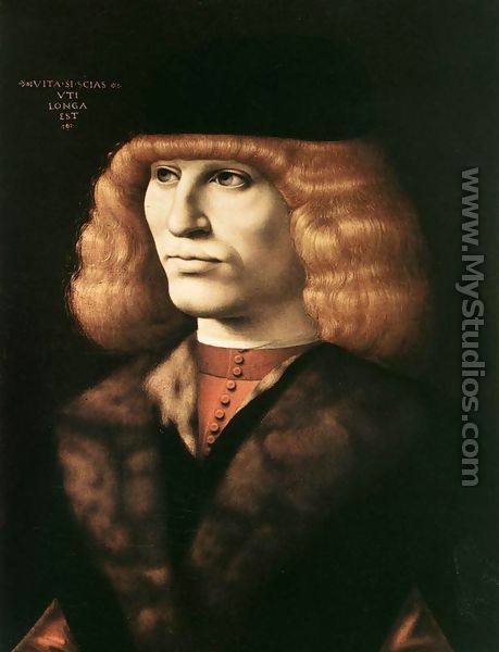 Portrait of a Young Man c. 1500 - Ambrogio de Predis
