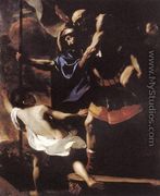 Aeneas, Anchises and Ascanius Fleeing Troy 1630s - Mattia Preti