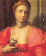 Portrait of a Woman Dressed as Mary Magdalen - Domenico Puligo