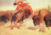 The Buffalo Runner 1907 - Frederic Remington