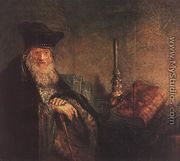 Old Rabbi (detail) 1642 - Rembrandt Van Rijn