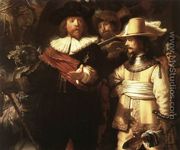 The Nightwatch (detail-1) 1642 - Rembrandt Van Rijn