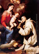 The Madonna with the Christ Child & Saint Bruno 1624 - Jusepe de Ribera