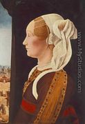 Portrait of Ginevra Bentivoglio c. 1480 - Ercole de' Roberti
