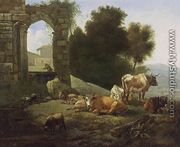 Italianate Landscape (1) - Willem Romeijn