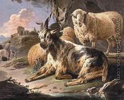 Italianate Landscape with a Goat and Sheep - Philipp Peter Roos