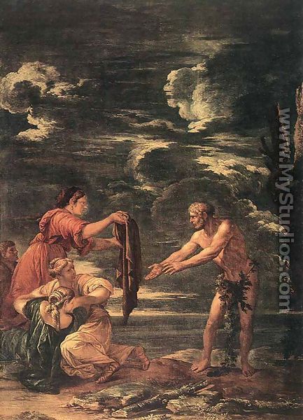 Odysseus and Nausicaa - Salvator Rosa