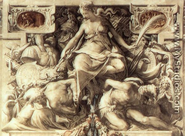 Allegory of Peace Burning Arms 1545 - Francesco de