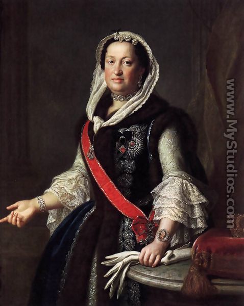 Queen Maria Josepha, Wife of King Augustus III of Poland 1755 - Pietro Antonio Rotari
