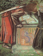 Arthur's Tomb (detail) 1854 - Dante Gabriel Rossetti
