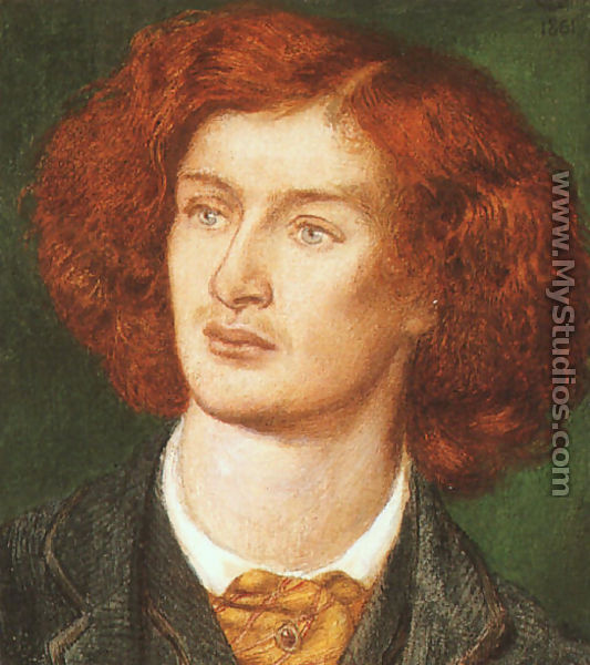 Portrait of Algernon Swinburne 1861 - Dante Gabriel Rossetti