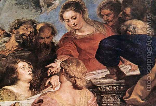 Assumption of the Virgin (detail-2) 1626 - Peter Paul Rubens