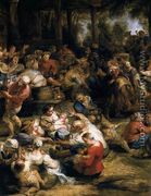 The Village Fete (detail) 1635-38 - Peter Paul Rubens