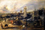 Tournament in front of Castle Steen 1635-37 - Peter Paul Rubens