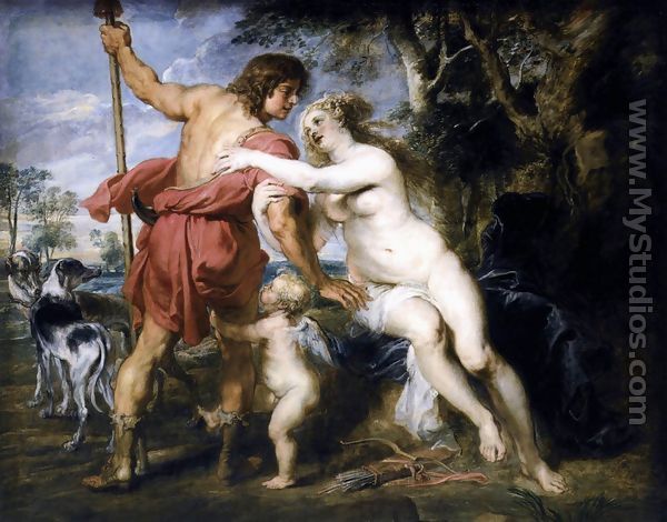 Venus and Adonis c. 1635 - Peter Paul Rubens