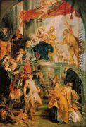 Virgin and Child Enthroned with Saints c. 1628 - Peter Paul Rubens