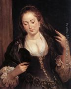 Woman with a Mirror c. 1640 - Peter Paul Rubens