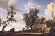 Halt at an Inn 1649 - Salomon van Ruysdael