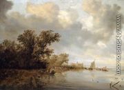 River Landscape c. 1640 - Salomon van Ruysdael