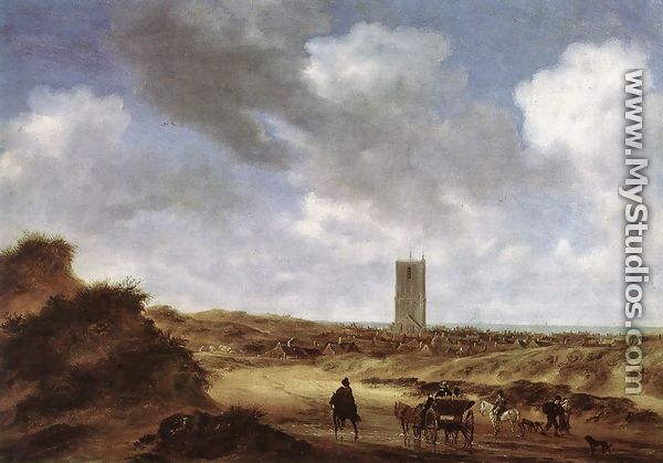 View of Egmond aan Zee 1640 - Salomon van Ruysdael
