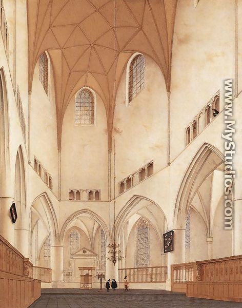 Interior of the Choir of St Bavo at Haarlem 1660 - Pieter Jansz Saenredam