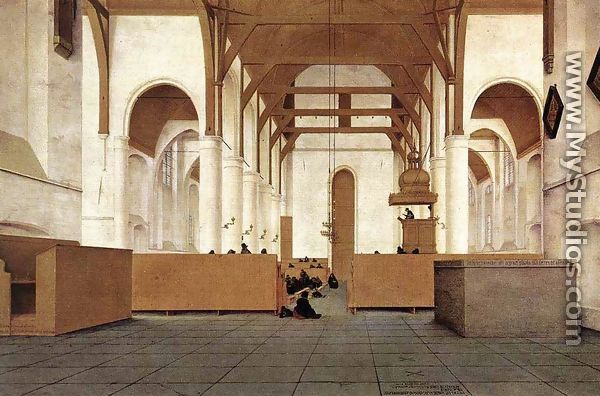 Interior of the Church of St Odulphus, Assendelft - Pieter Jansz Saenredam