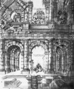 Ruins of the Ancient Roman Theater of Marcellus 1480s - Giuliano da Sangallo