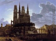 Medieval Town by Water after 1813 - Karl Friedrich Schinkel