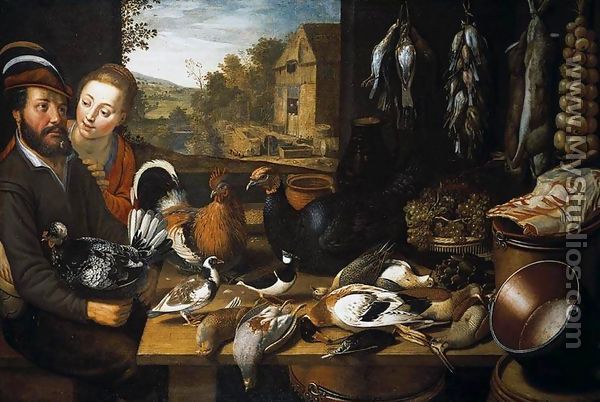 Larder Still-Life 1621 - Floris Gerritsz. van Schooten
