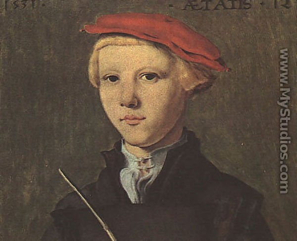 Portrait of a Young Scholar (detail) 1531 - Jan Van Scorel