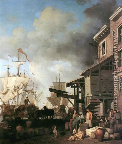 A Thames Wharf 1750