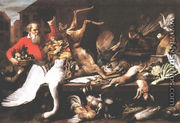 Still Life with Dead Game, Fruits, and Vegetables in a Market 1614 - Frans Snyders