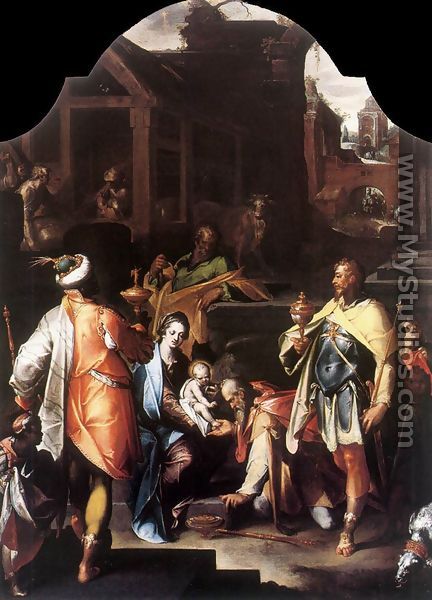 Adoration of the Kings c. 1595 - Bartholomaeus Spranger