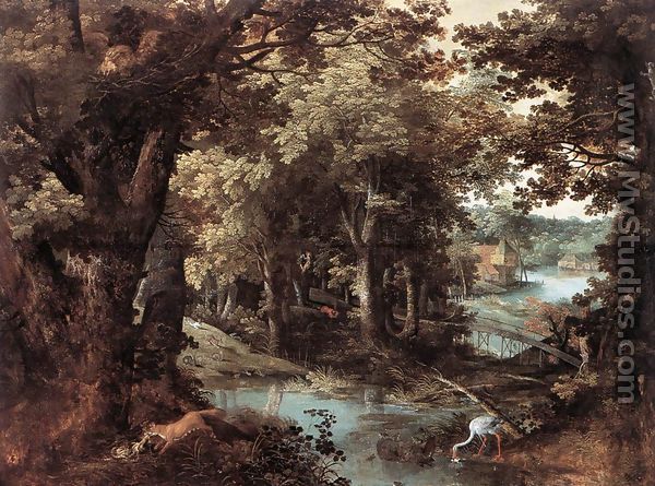 Landscape with Fables 1620 - Adriaan van Stalbemt