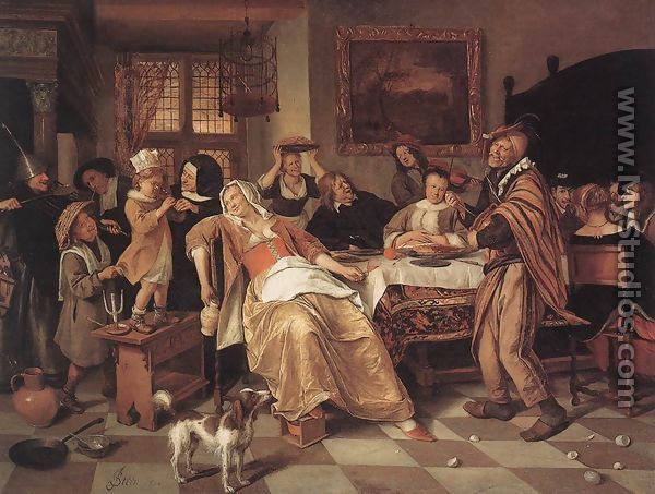 The Bean Feast 1668 - Jan Steen
