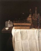 Still-Life with Glasses and Bottles 1641-44 - Sebastien Stoskopff