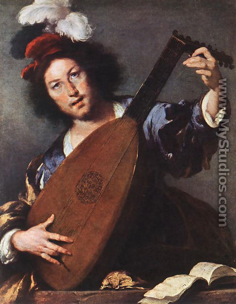 Lute Player 1630-35 - Bernardo Strozzi