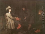 Seated Man with a Youth & a Servant in an Interior - Michael Sweerts