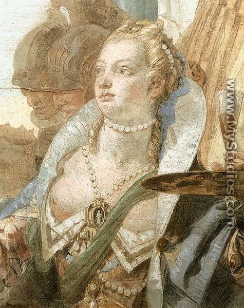 The Banquet of Cleopatra (detail-2) 1746-4 - Giovanni Battista Tiepolo