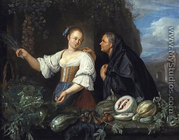 A Vegetable Seller 1670s - Jacob Toorenvliet