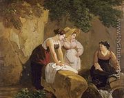 Washerwomen in a Grotto 1825-30 - Adam-Wolfgang Topffer