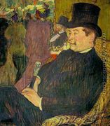 Portrait of Monsieur Delaporte at the Jardin de Paris 1893 - Henri De Toulouse-Lautrec